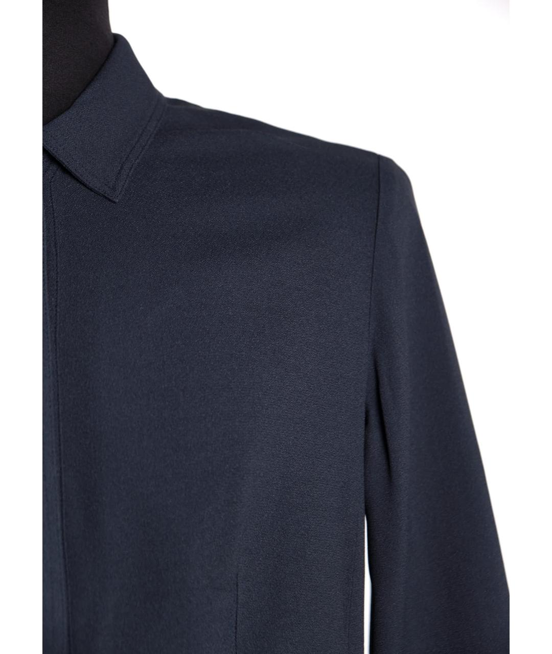WEEKEND MAX MARA Синее ацетатное повседневное платье, фото 5