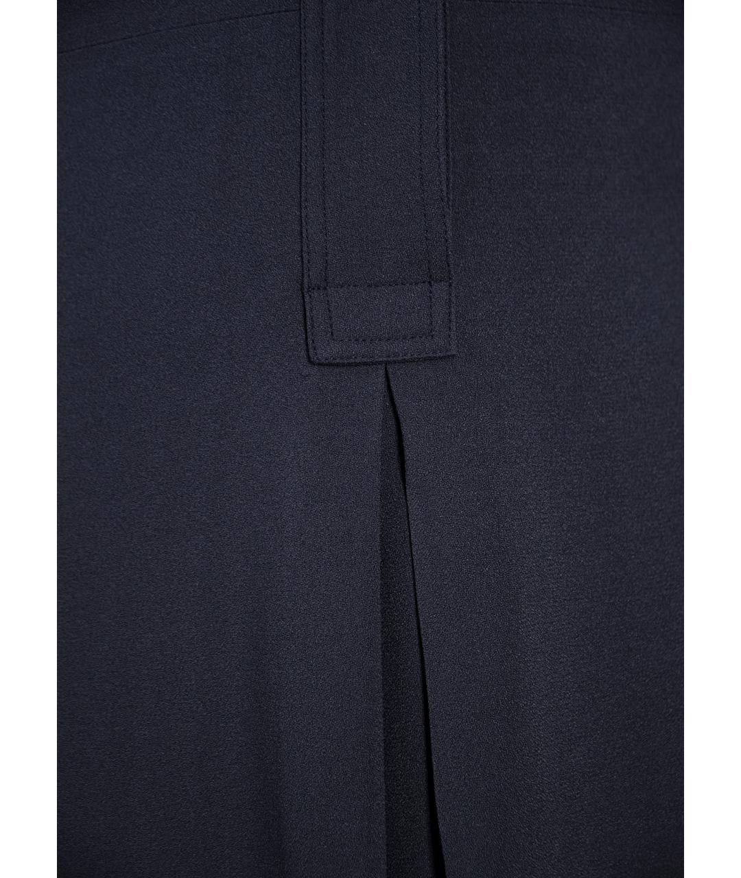 WEEKEND MAX MARA Синее ацетатное повседневное платье, фото 4