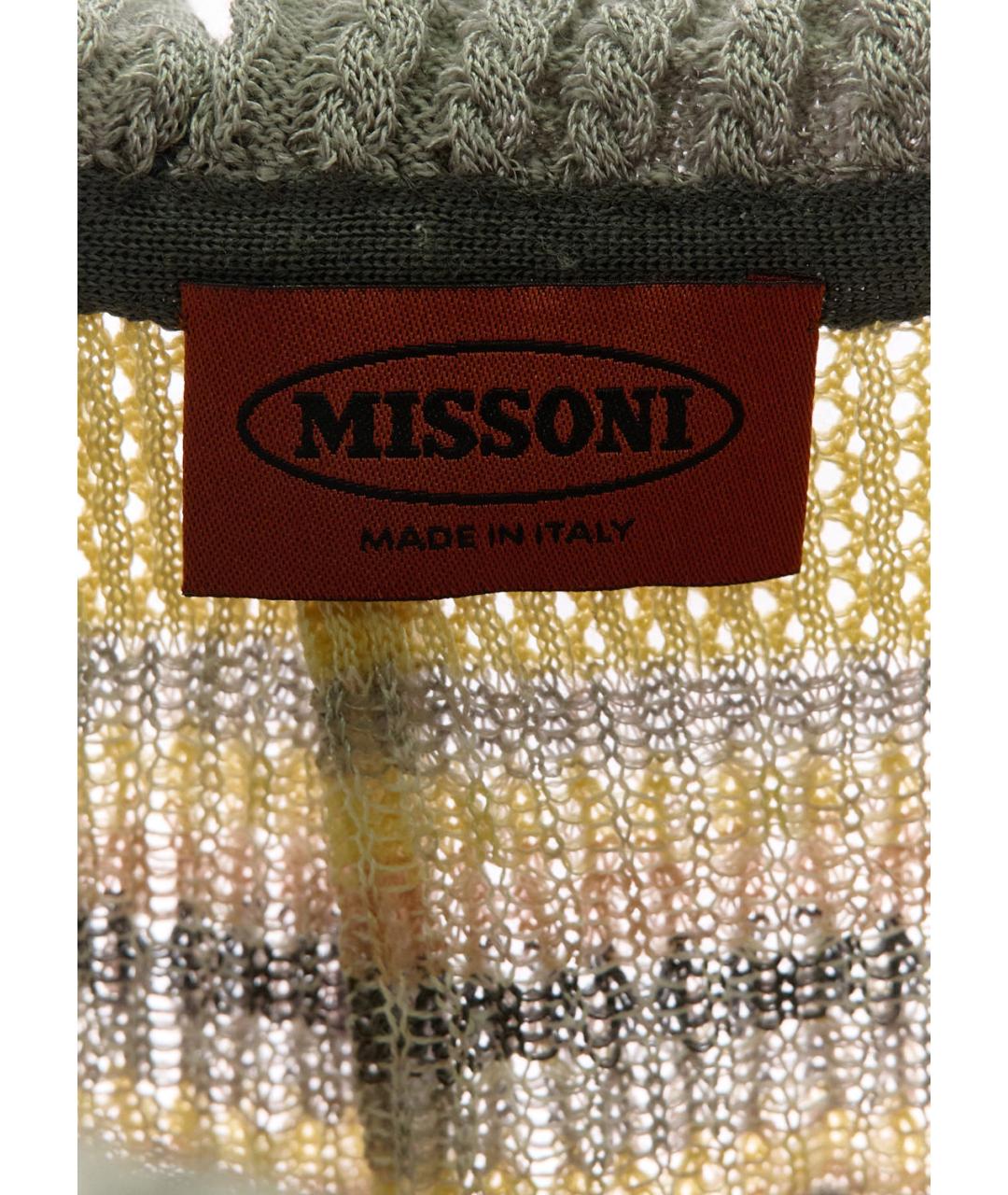 MISSONI Мульти шерстяное повседневное платье, фото 3