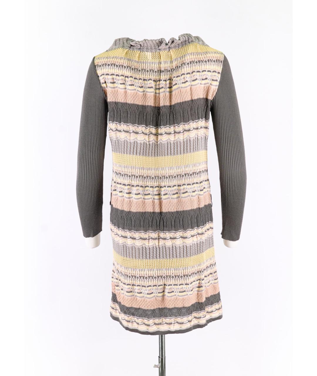 MISSONI Мульти шерстяное повседневное платье, фото 2
