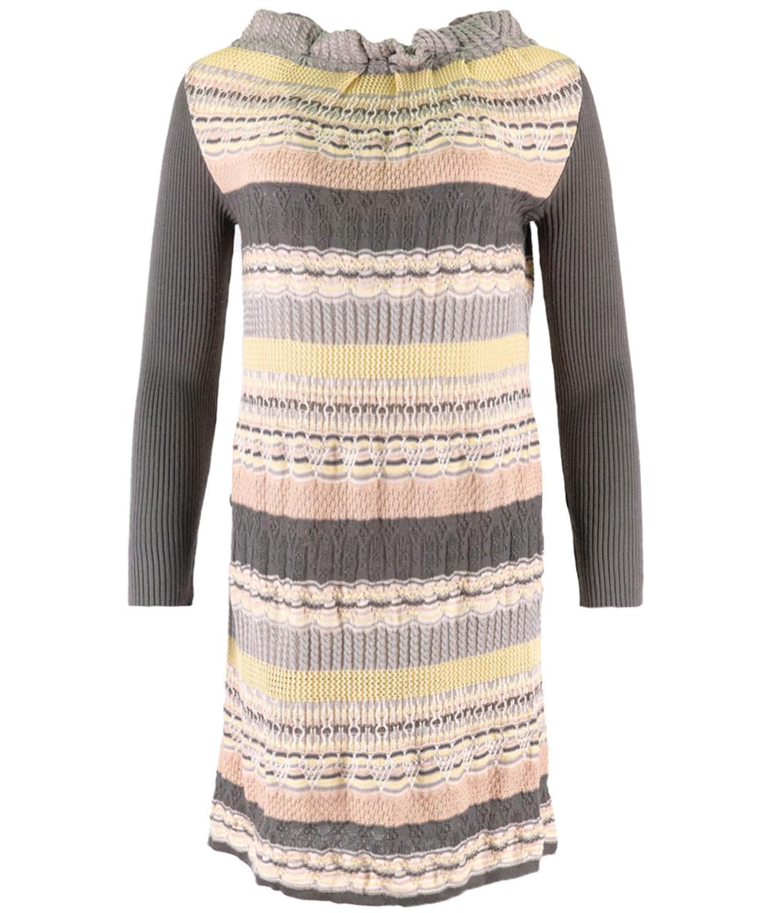 MISSONI Мульти шерстяное повседневное платье, фото 1