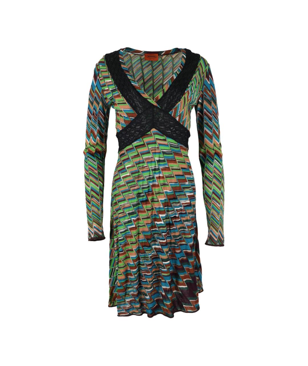MISSONI Мульти вискозное повседневное платье, фото 6