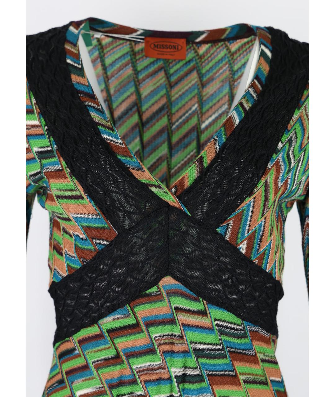 MISSONI Мульти вискозное повседневное платье, фото 4