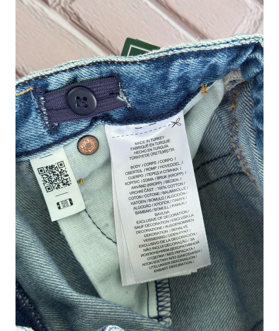 RALPH LAUREN Голубые хлопковые детские джинсы, фото 8