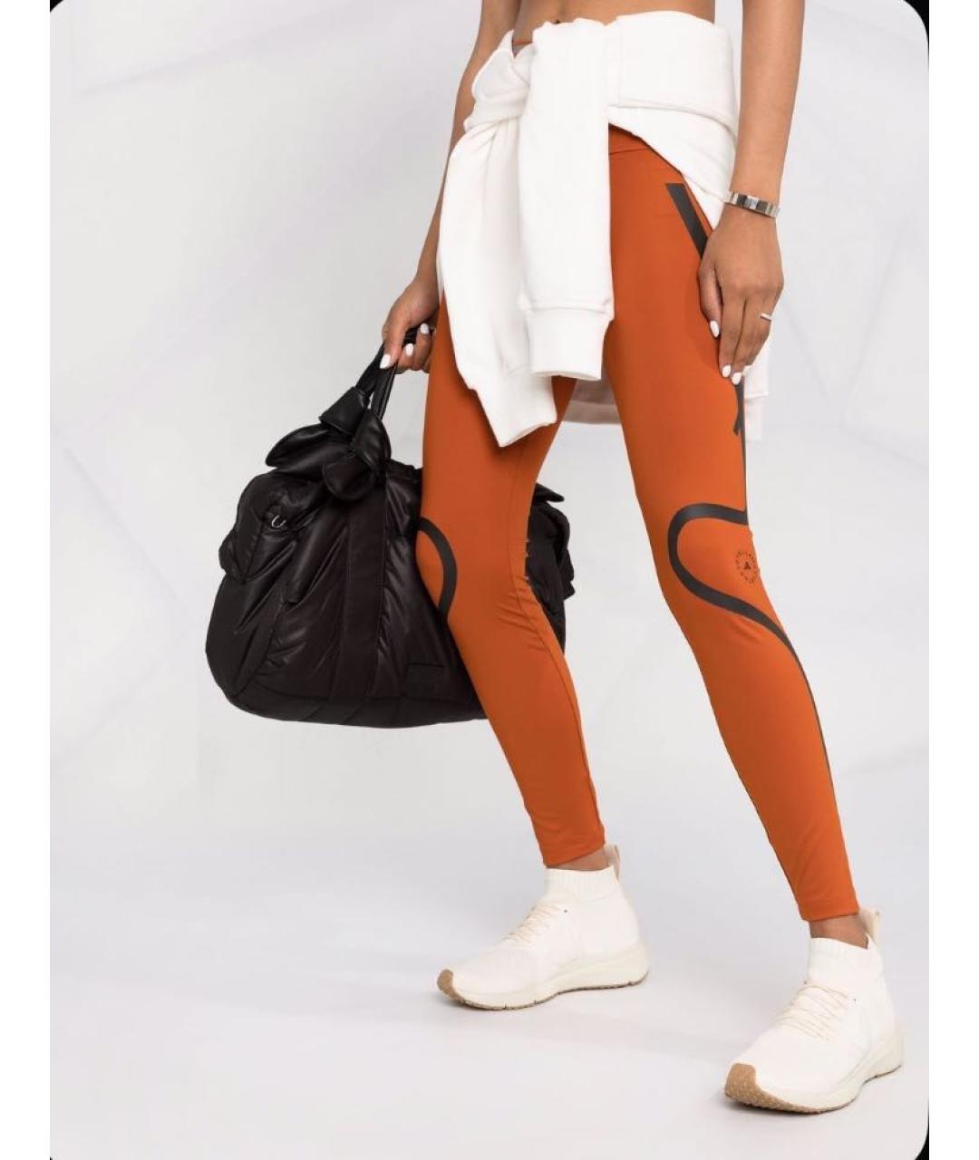 ADIDAS BY STELLA MCCARTNEY Коричневые полиэстеровые леггинсы и велосипедки, фото 8