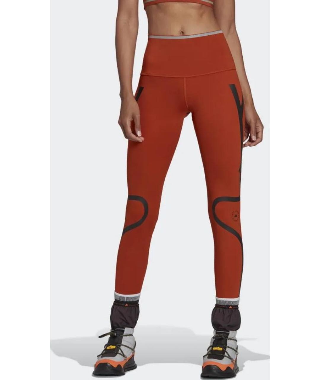 ADIDAS BY STELLA MCCARTNEY Коричневые полиэстеровые леггинсы и велосипедки, фото 2