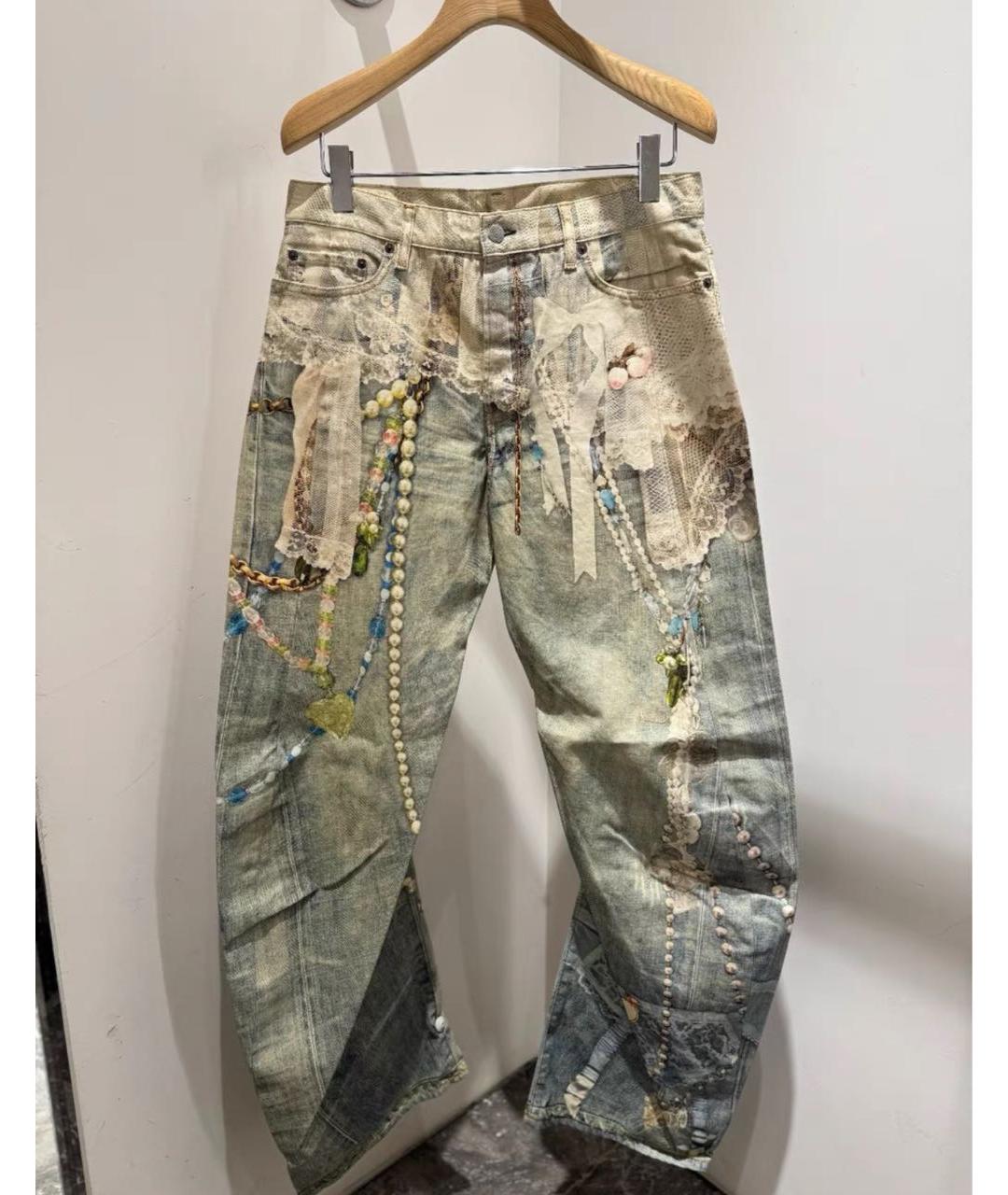 ACNE STUDIOS Хлопковые прямые джинсы, фото 2