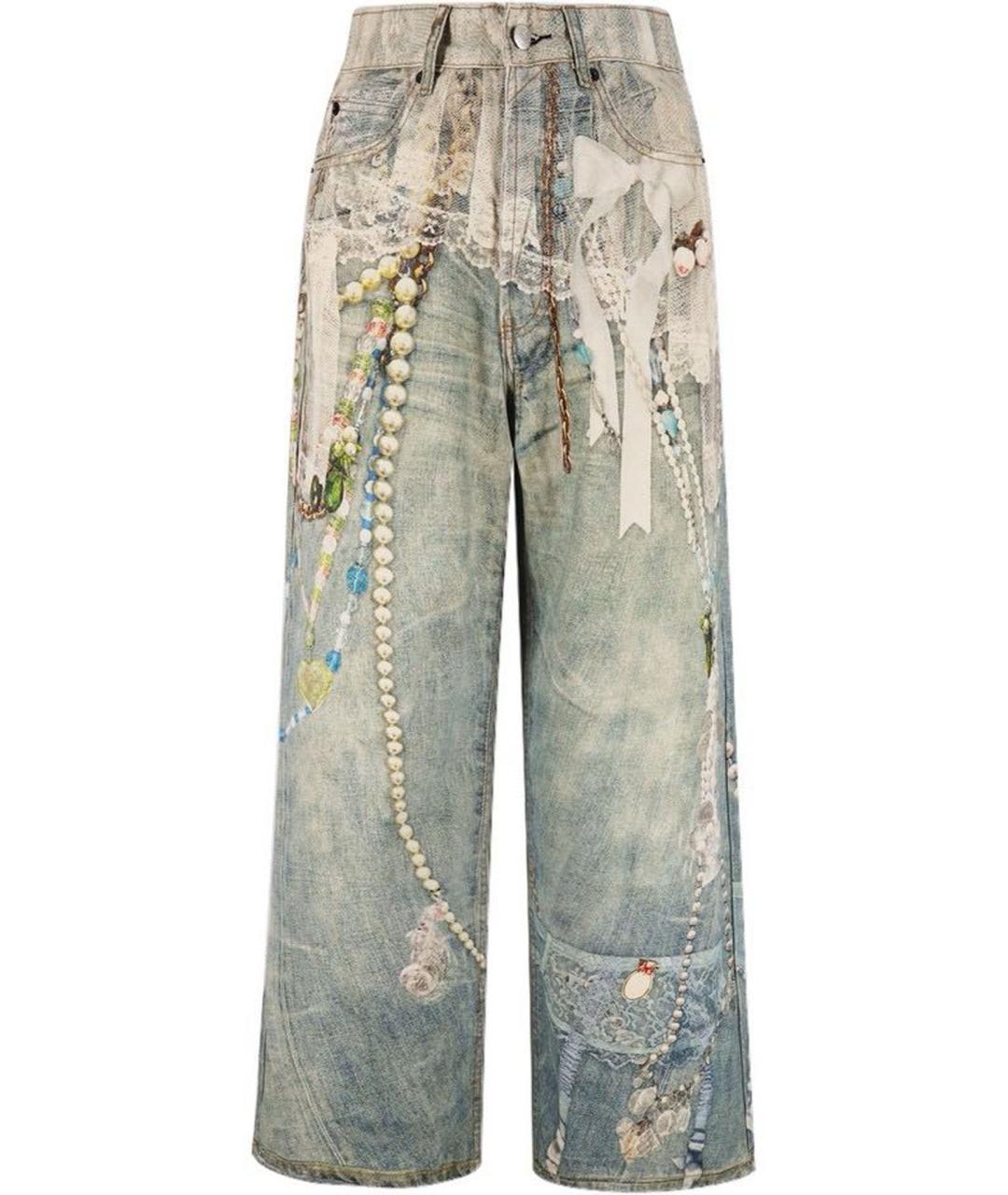 ACNE STUDIOS Хлопковые прямые джинсы, фото 1