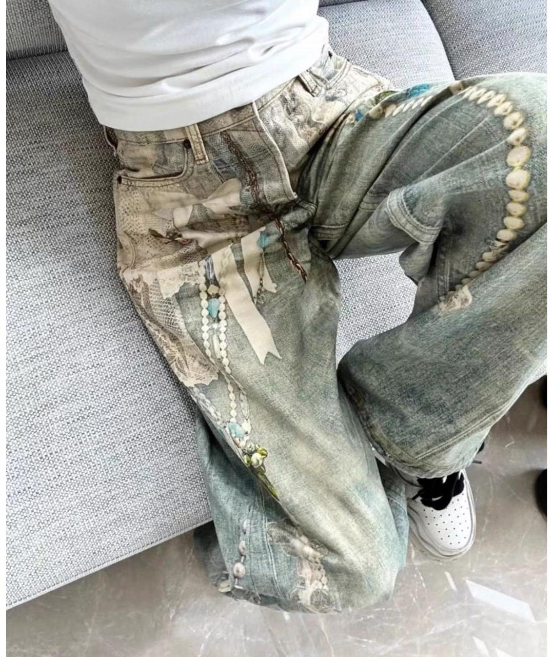 ACNE STUDIOS Хлопковые прямые джинсы, фото 3