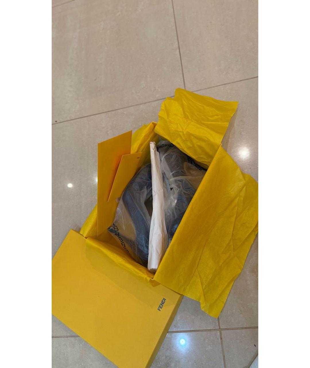 FENDI Темно-синие кожаные туфли, фото 8