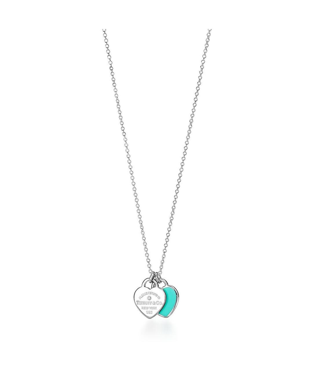 TIFFANY&CO Бирюзовое серебряное колье, фото 5