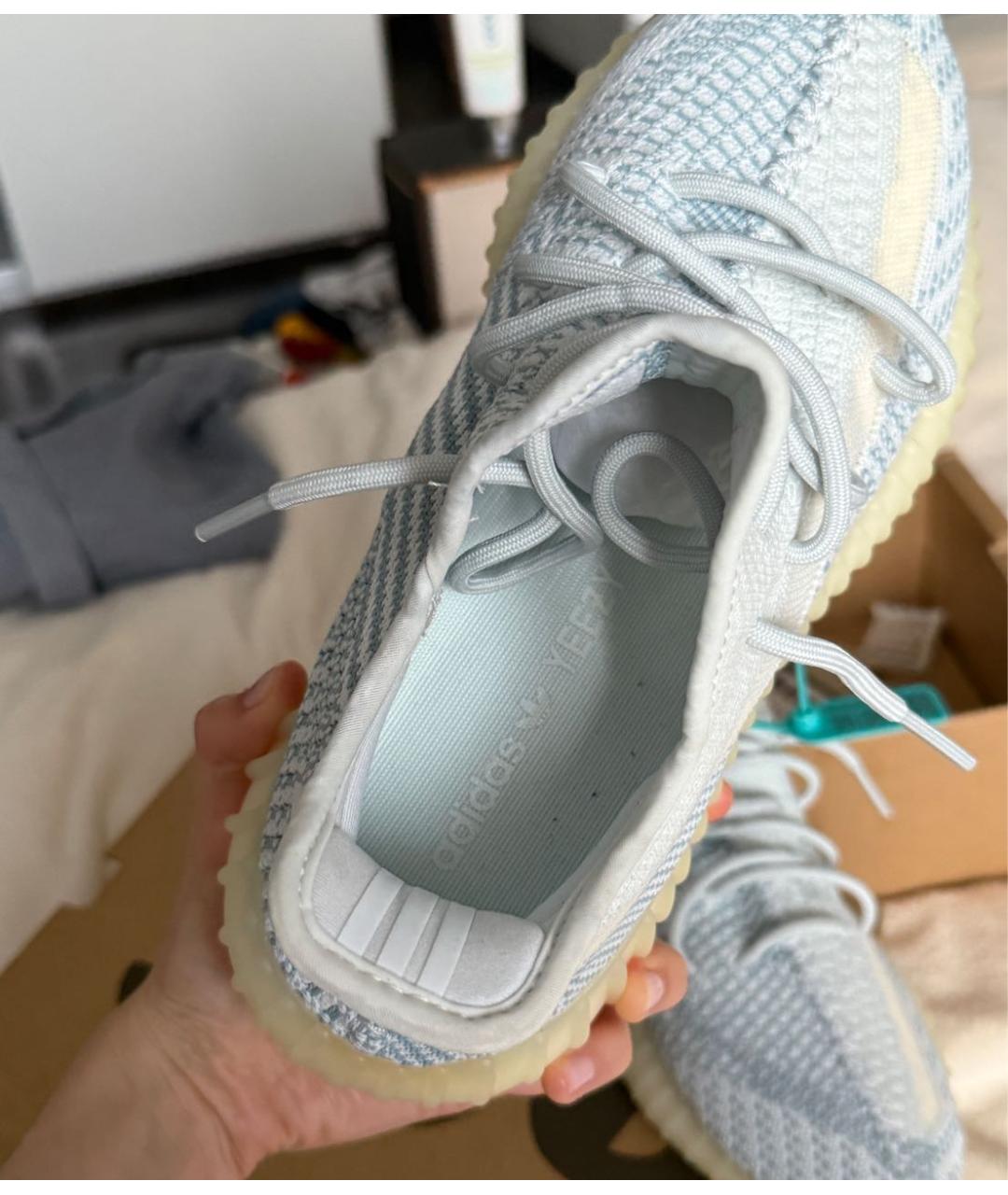 ADIDAS YEEZY Голубые кроссовки, фото 2