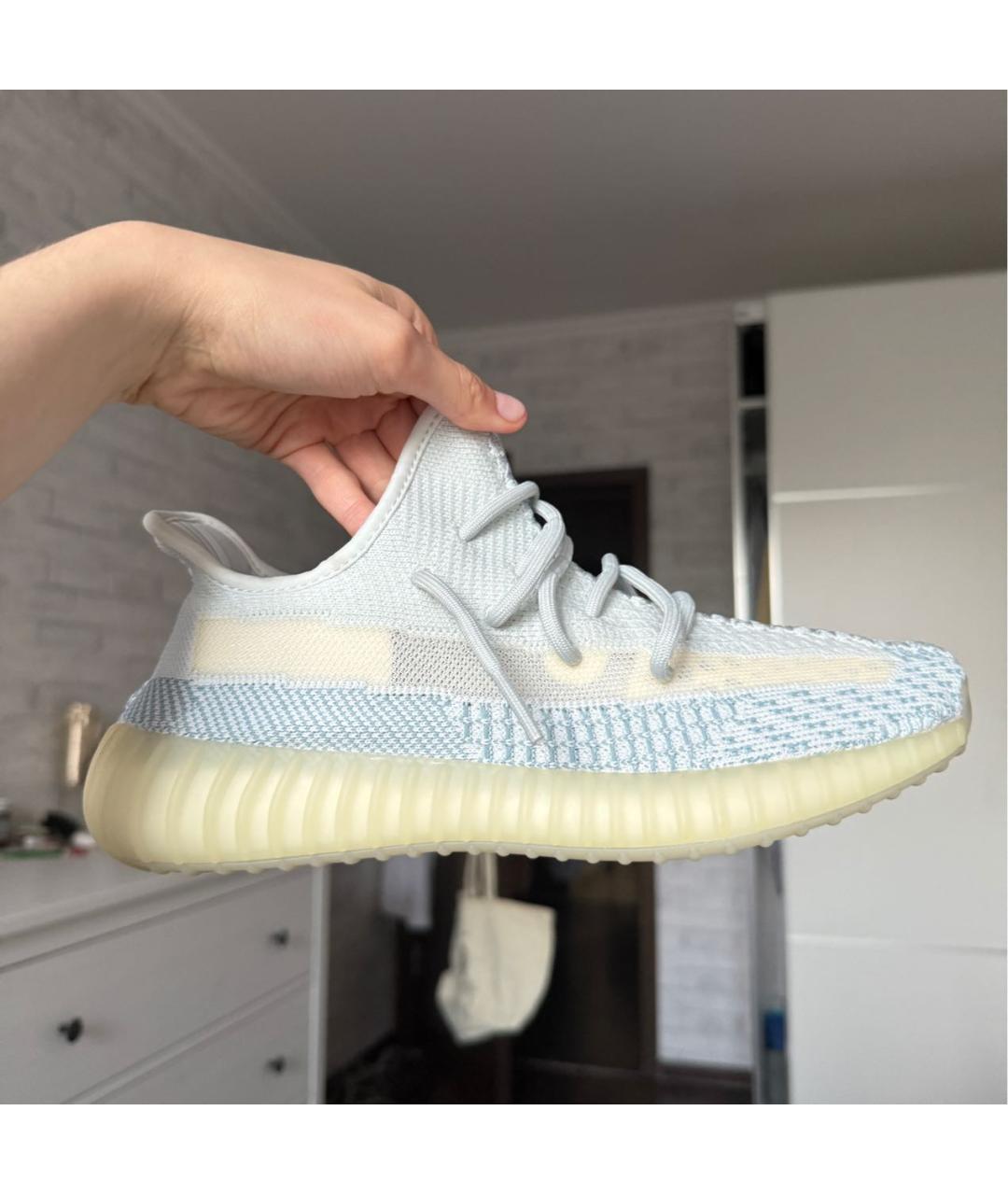 ADIDAS YEEZY Голубые кроссовки, фото 3