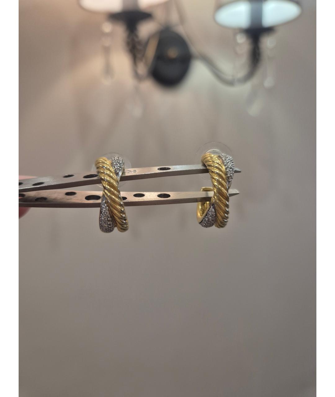 David Yurman Белые серьги из белого золота, фото 3