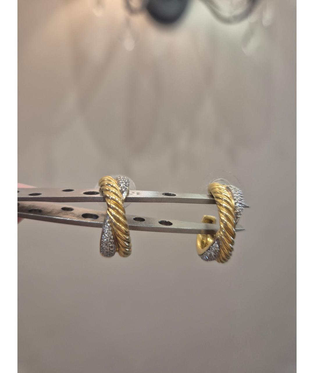 David Yurman Белые серьги из белого золота, фото 4