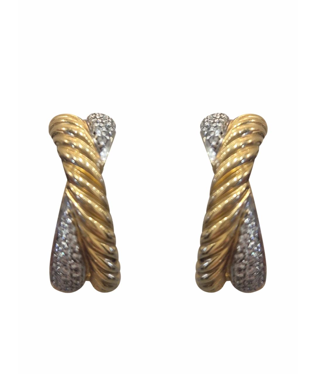 David Yurman Белые серьги из белого золота, фото 1