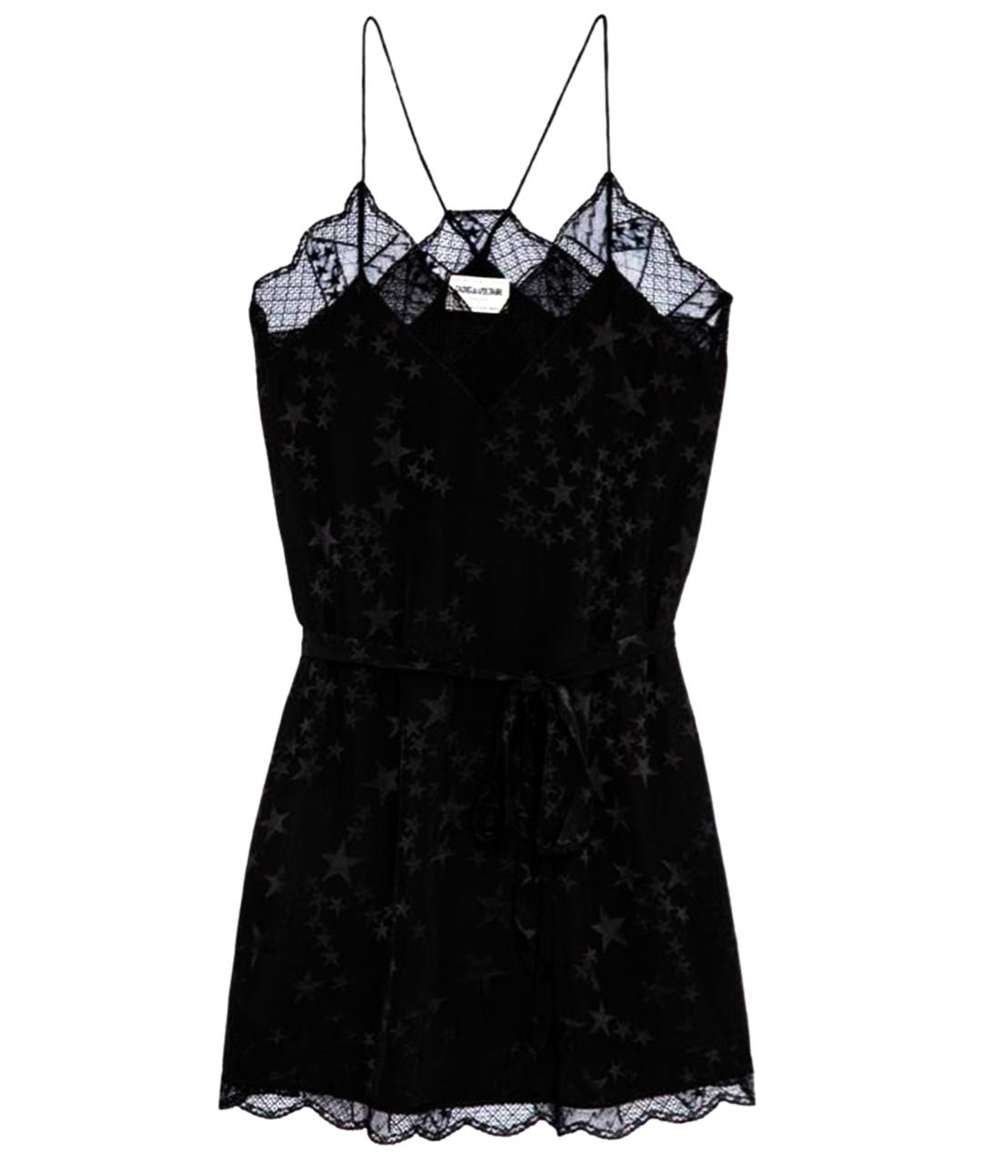 ZADIG & VOLTAIRE Черное шелковое коктейльное платье, фото 1