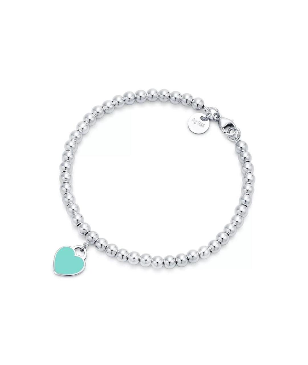 TIFFANY&CO Бирюзовый серебряный браслет, фото 5