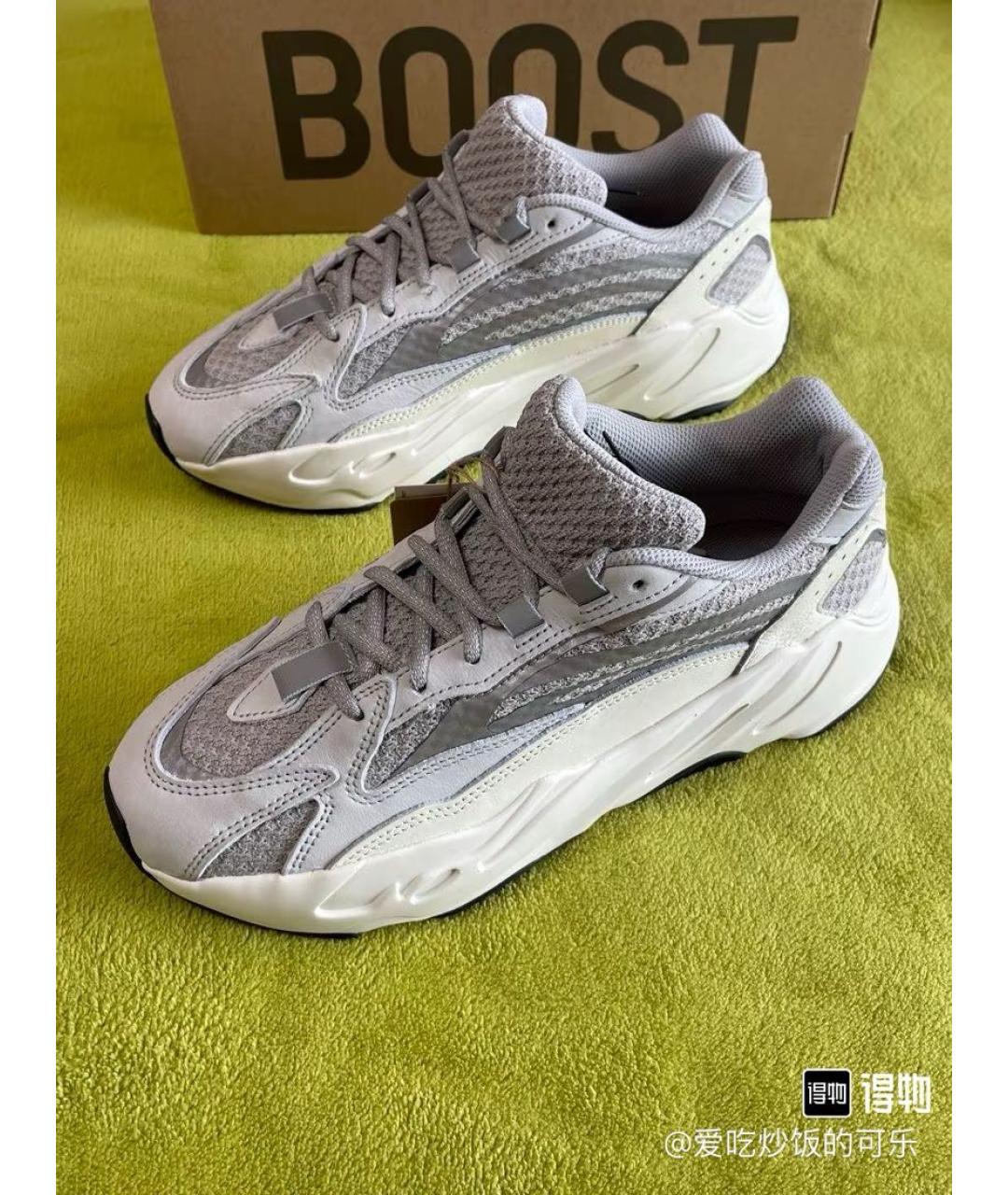 ADIDAS YEEZY Белые текстильные кроссовки, фото 7
