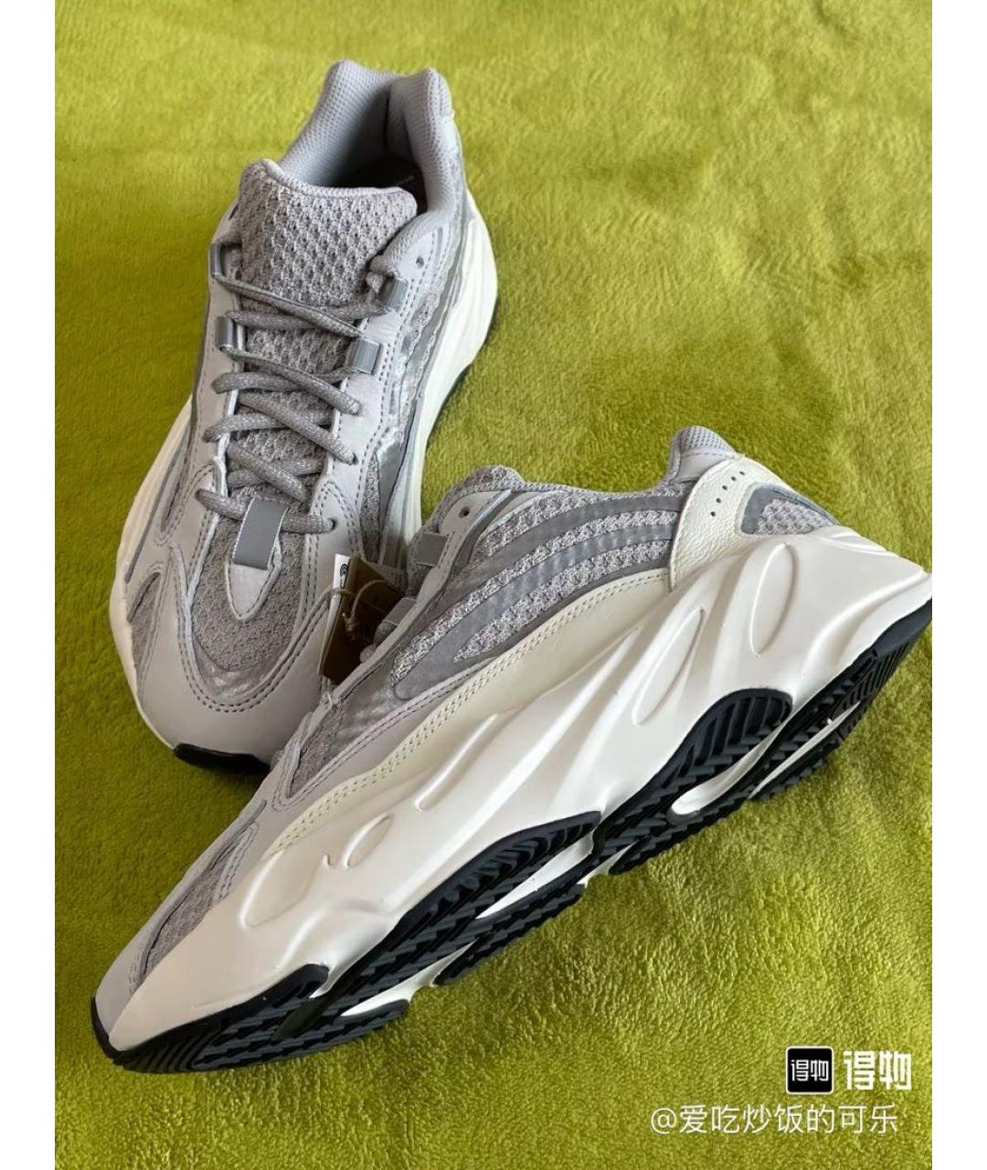 ADIDAS YEEZY Белые текстильные кроссовки, фото 5