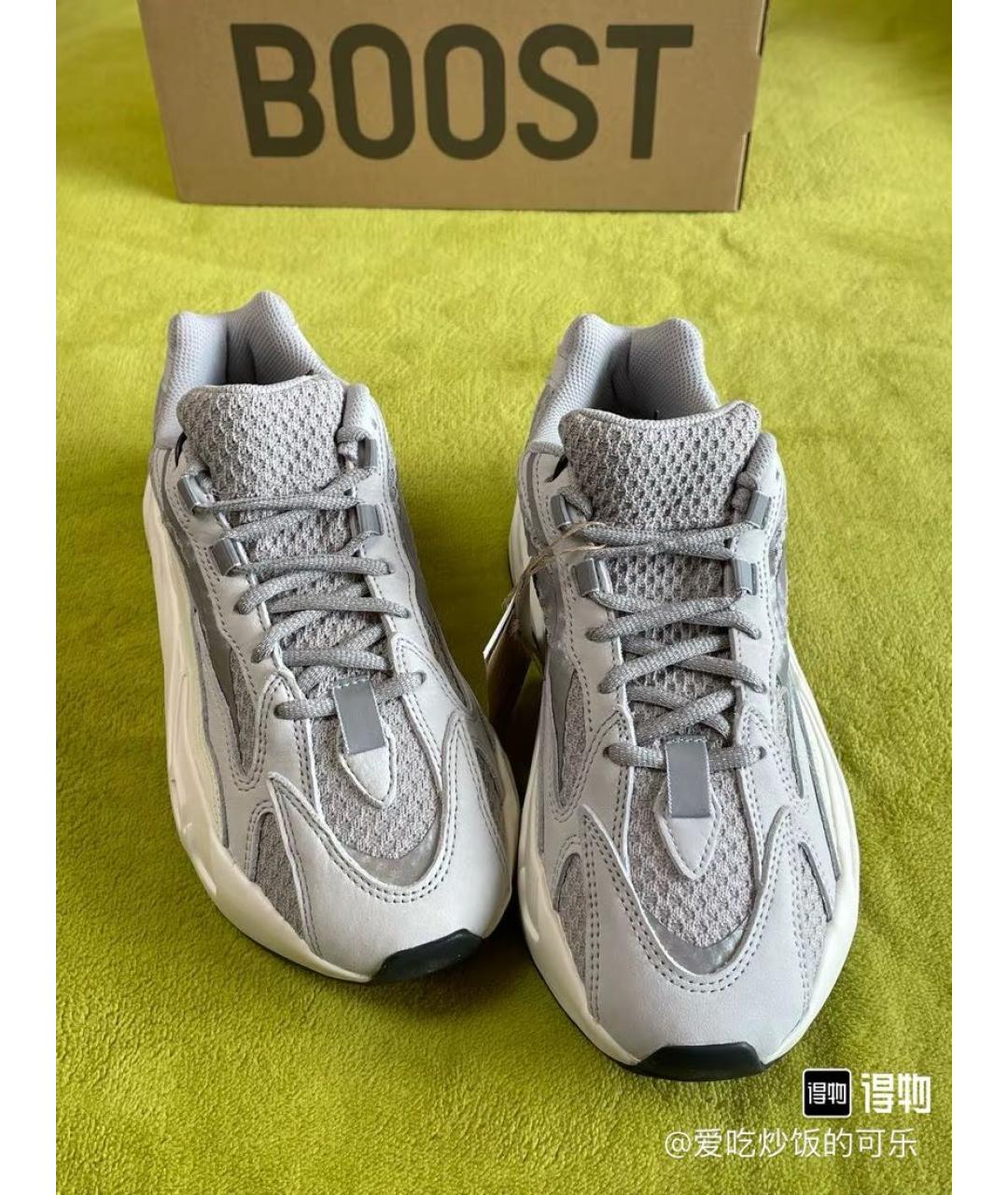 ADIDAS YEEZY Белые текстильные кроссовки, фото 6