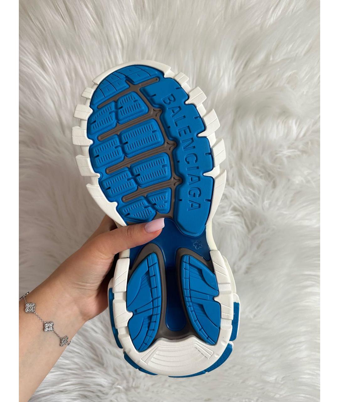 BALENCIAGA Серые низкие кроссовки / кеды, фото 4