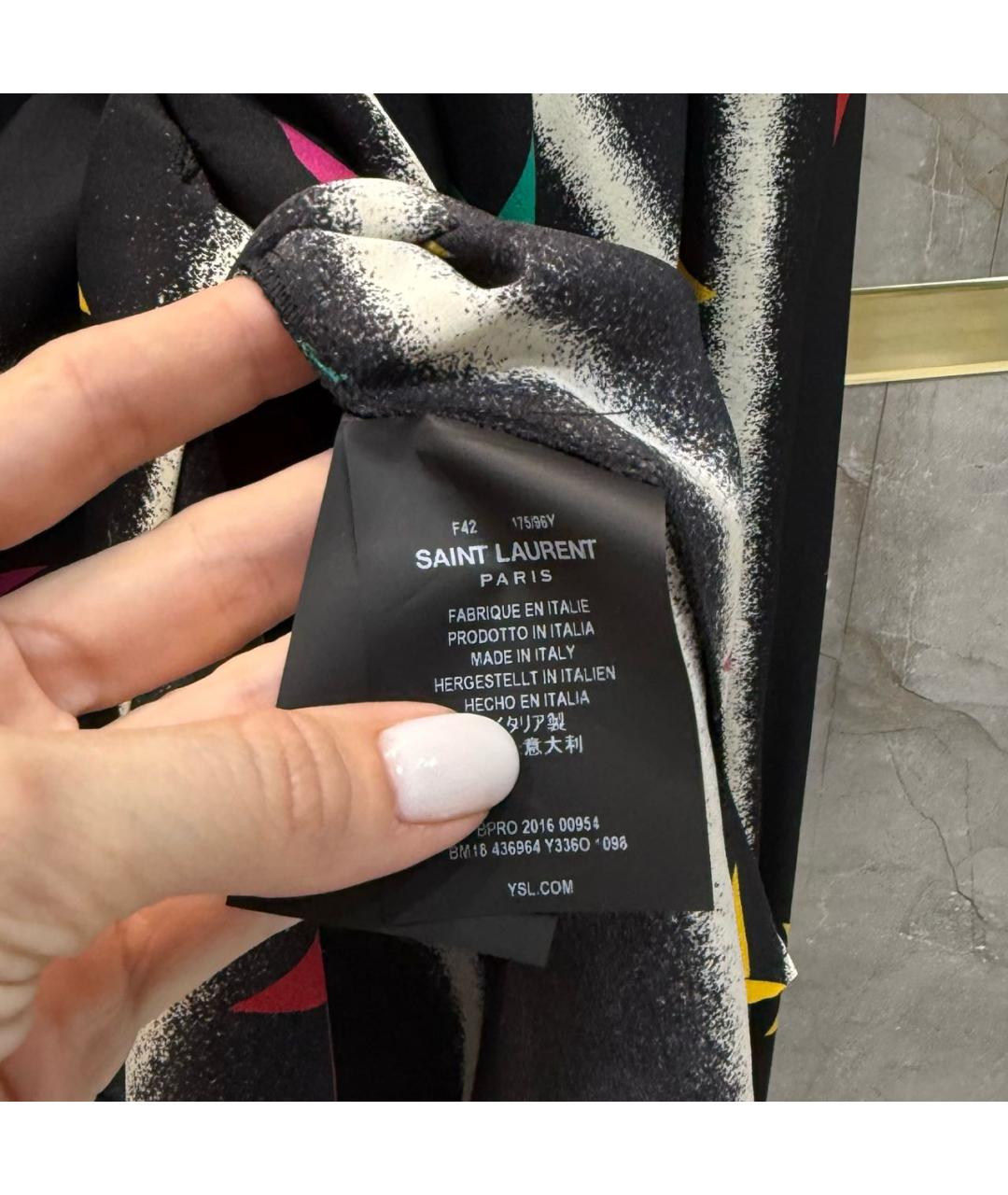 SAINT LAURENT Шелковая рубашка, фото 6