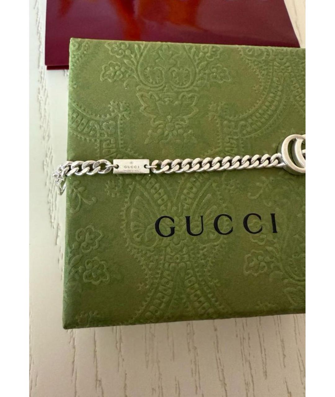 GUCCI Серебрянный серебряный браслет, фото 4