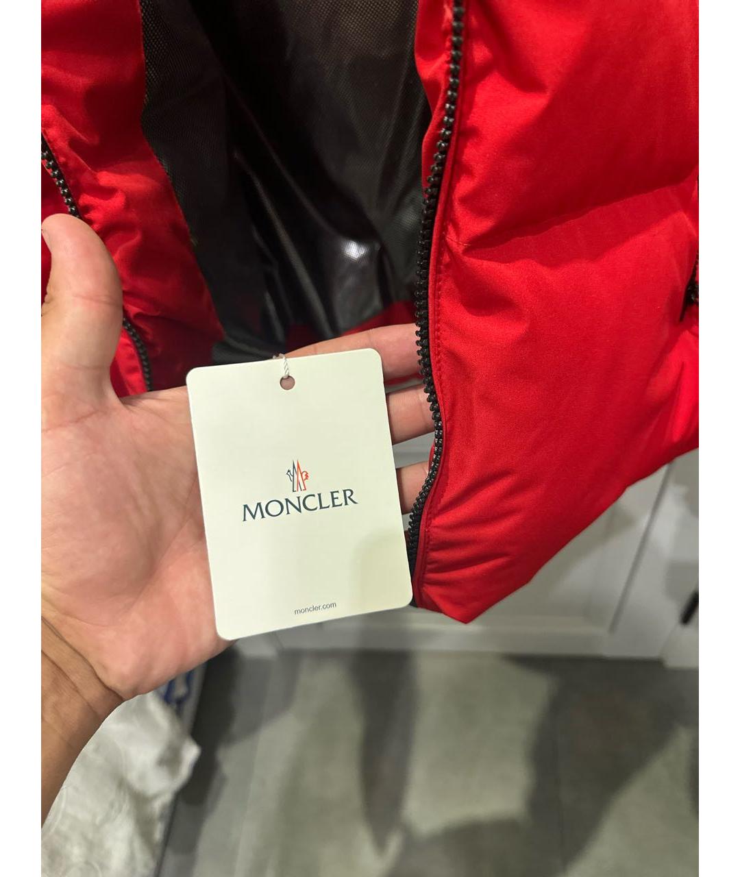 MONCLER Красная куртка, фото 4
