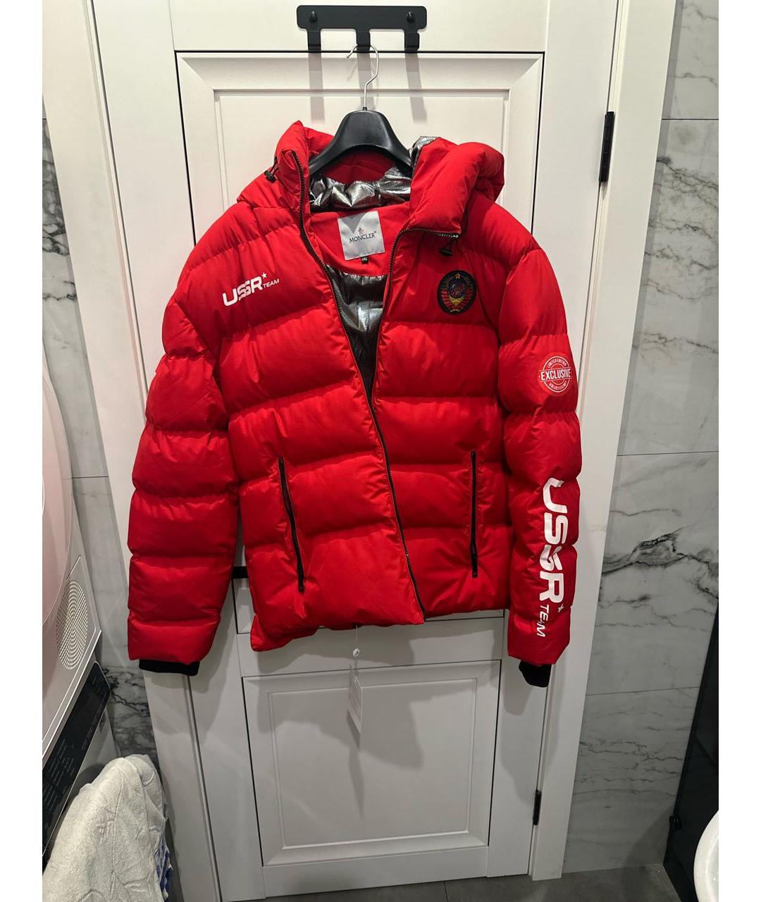 MONCLER Красная куртка, фото 9