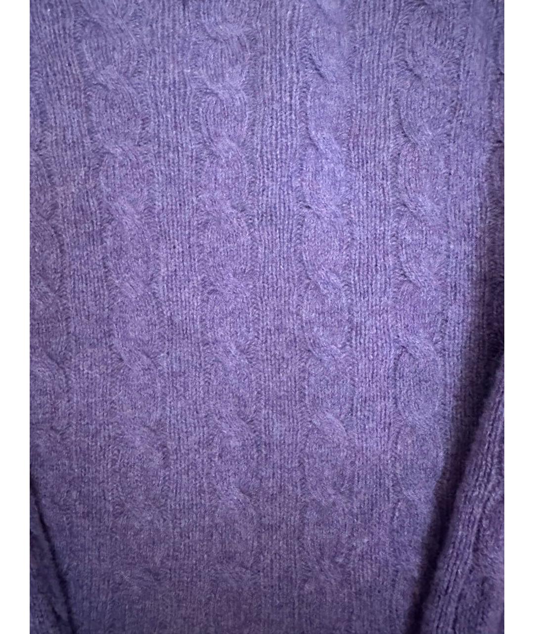 POLO RALPH LAUREN Фиолетовый шерстяной джемпер / свитер, фото 4