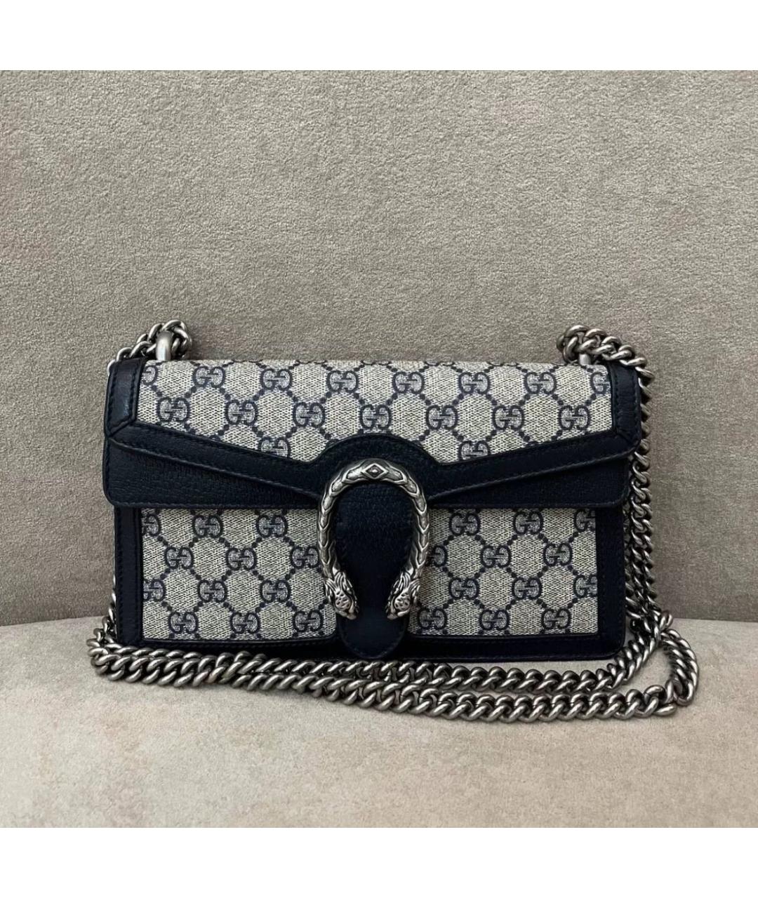 GUCCI Бежевая тканевая сумка через плечо, фото 2
