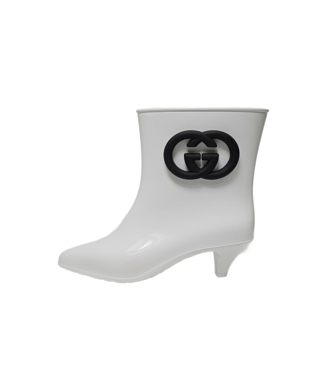GUCCI Белые резиновые сапоги, фото 10