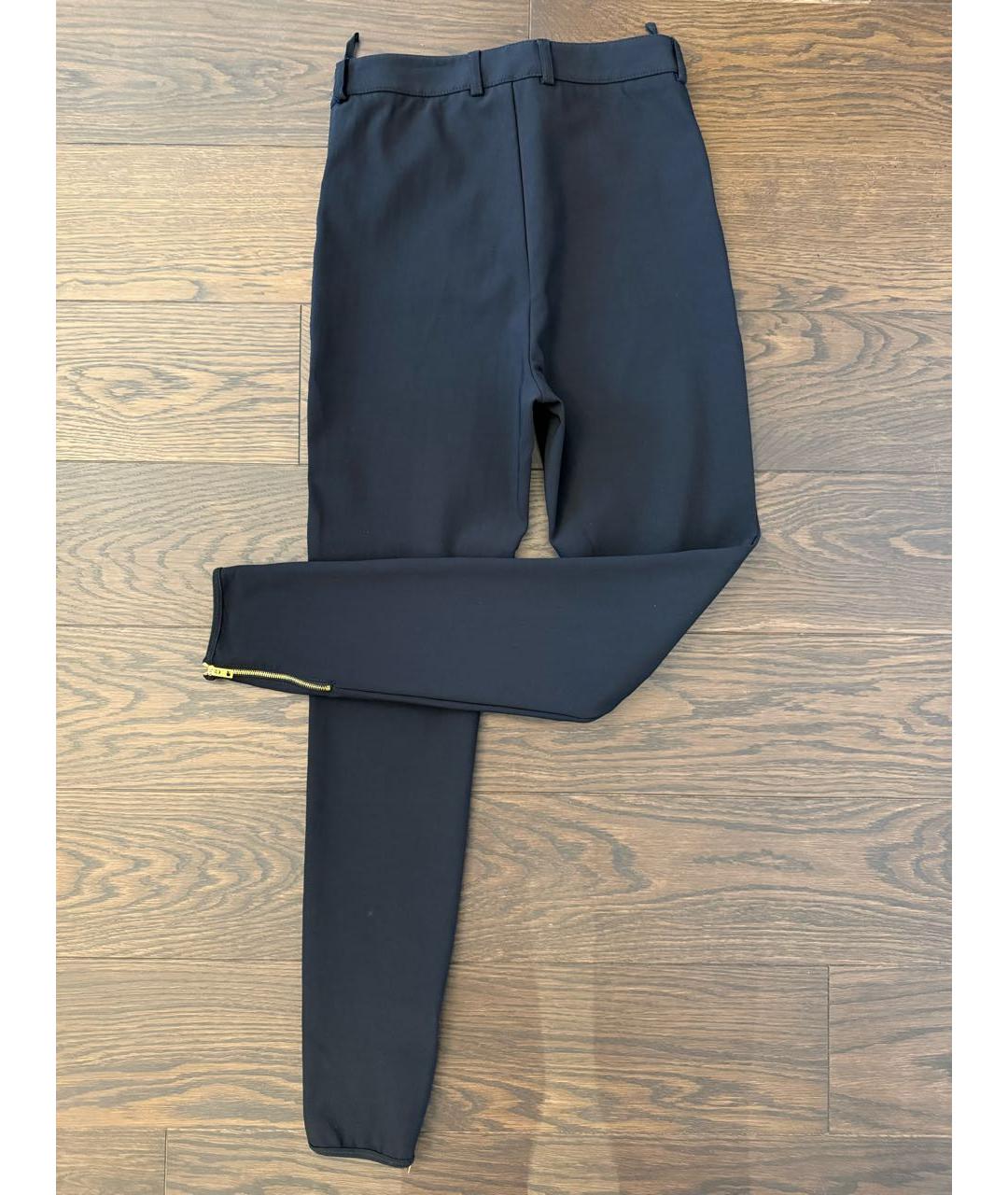 CELINE Черные хлопковые брюки узкие, фото 2
