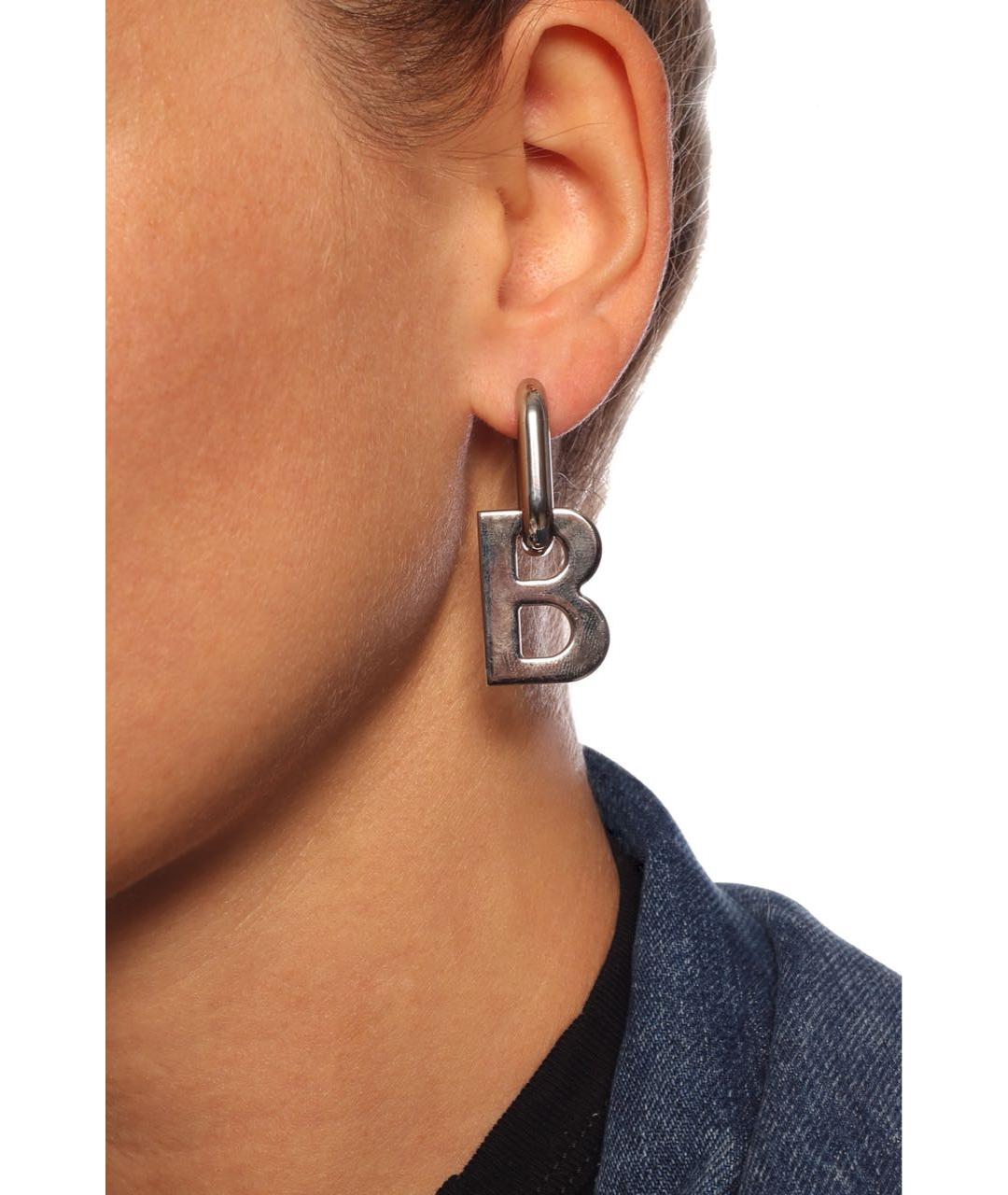 BALENCIAGA Серебряные серьги, фото 4