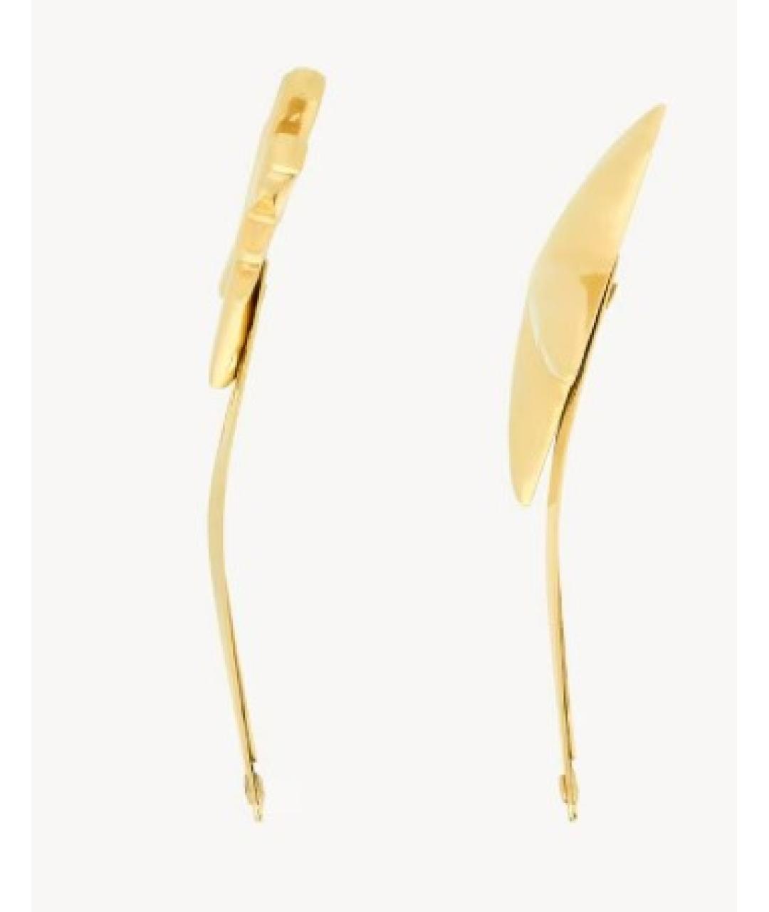 SAINT LAURENT Золотая заколка, фото 2