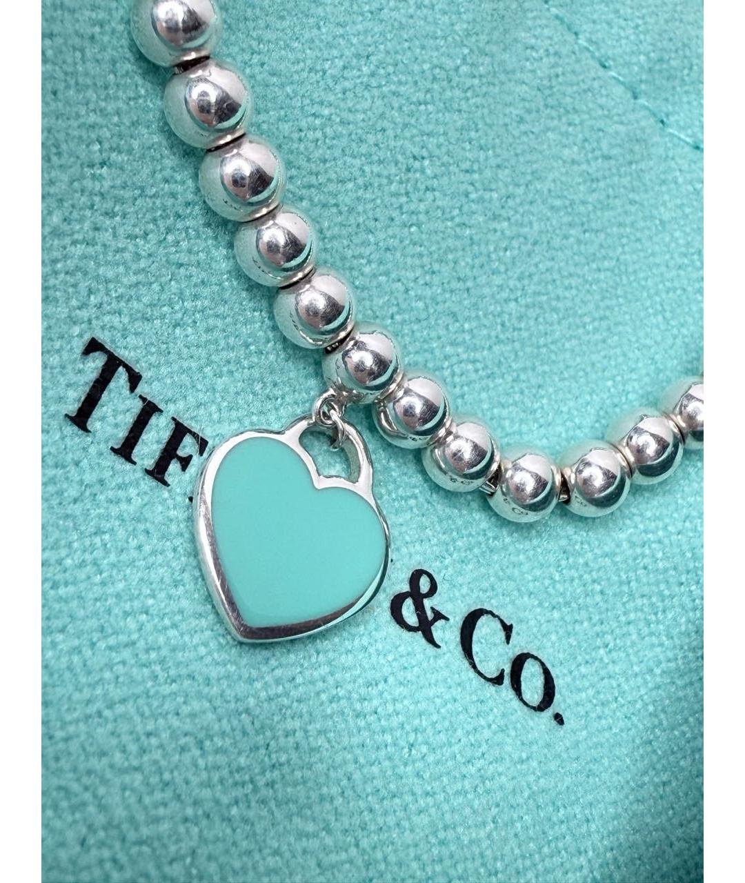 TIFFANY&CO Бирюзовый серебряный браслет, фото 2