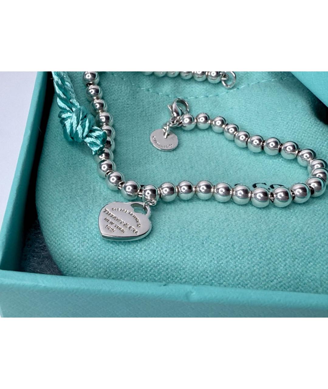 TIFFANY&CO Бирюзовый серебряный браслет, фото 3
