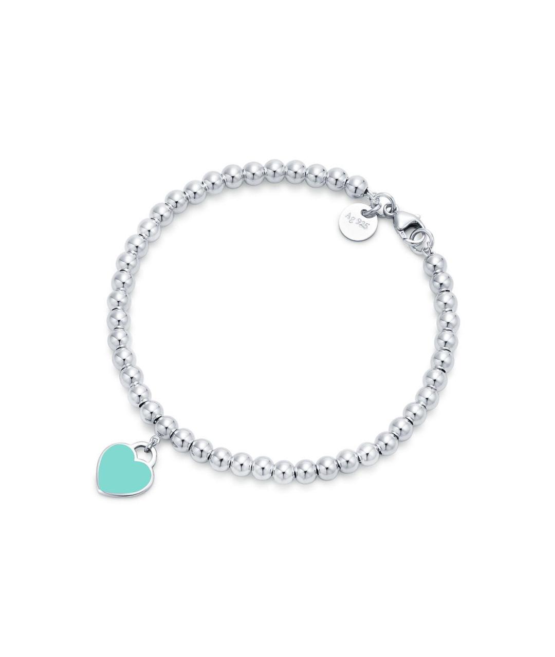 TIFFANY&CO Бирюзовый серебряный браслет, фото 5