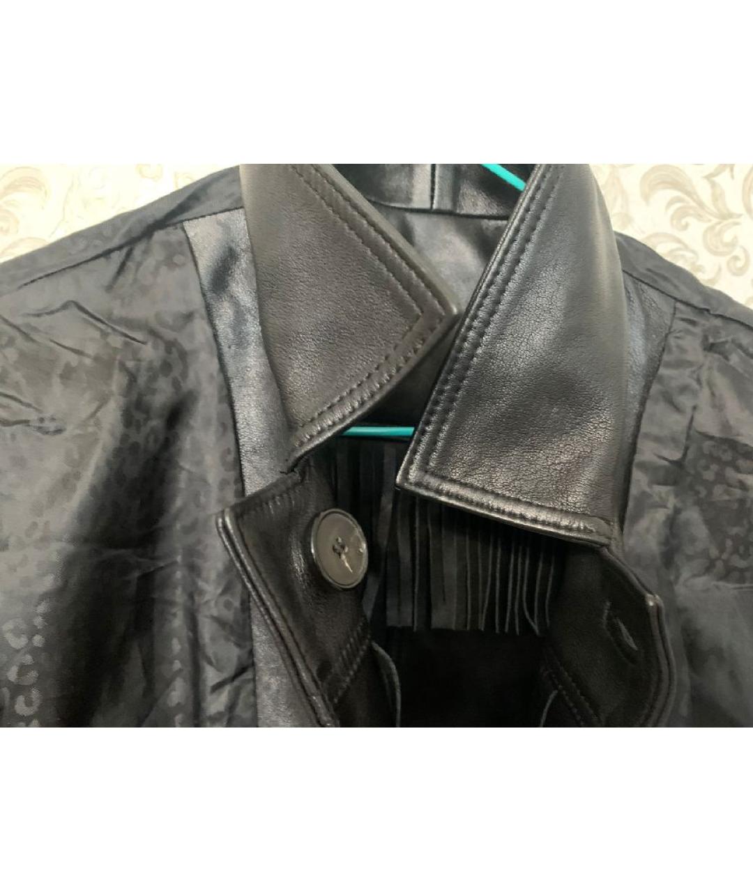 THE KOOPLES Черная кожаная куртка, фото 4