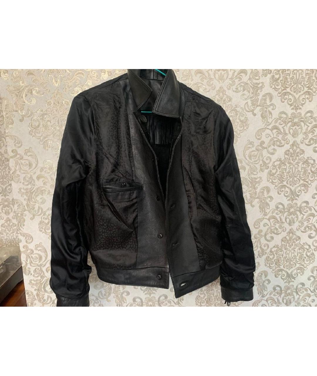 THE KOOPLES Черная кожаная куртка, фото 3