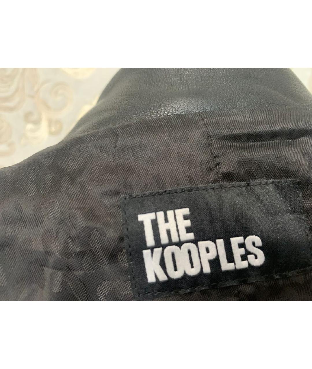 THE KOOPLES Черная кожаная куртка, фото 5