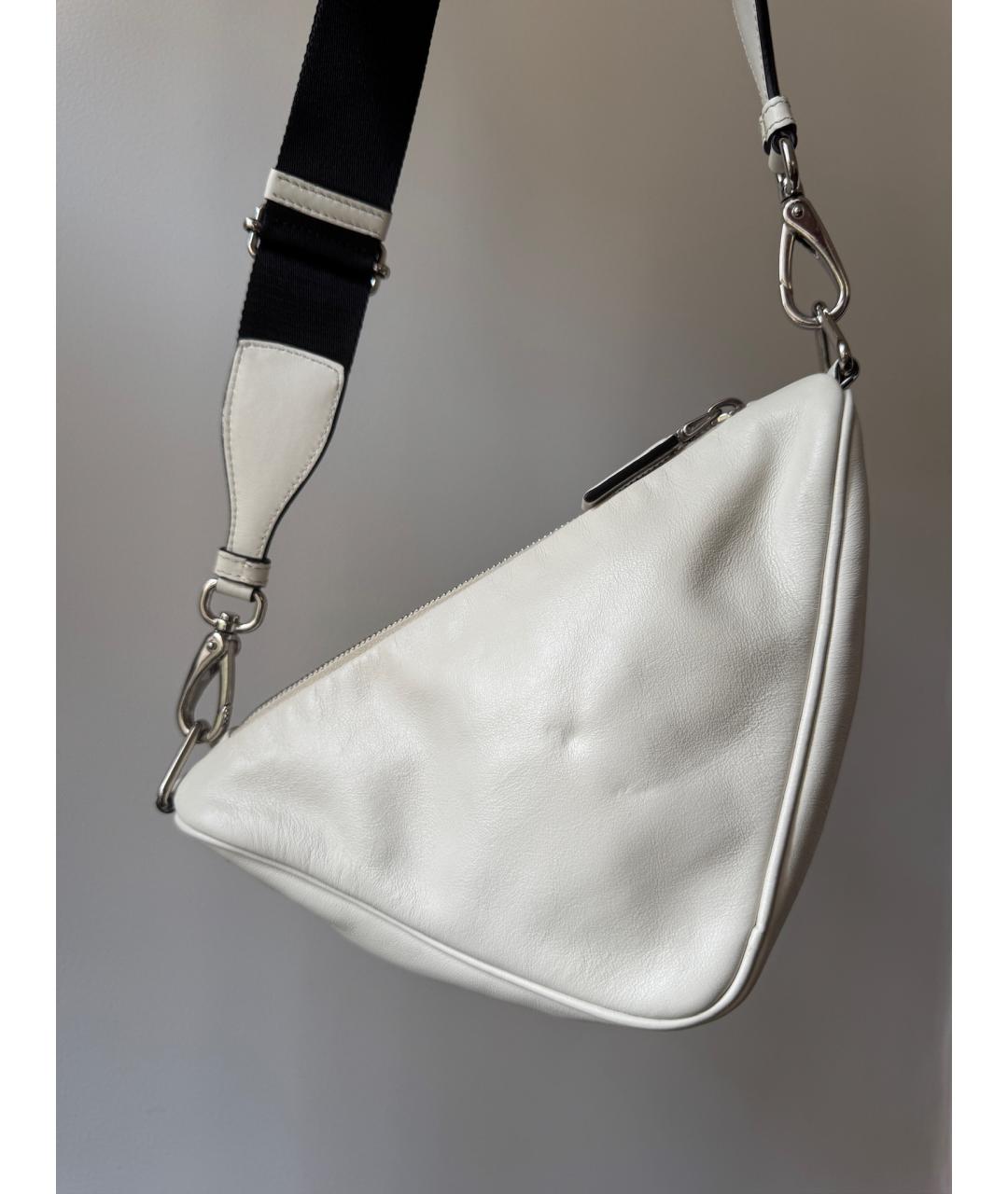 PRADA Белая кожаная поясная сумка, фото 5