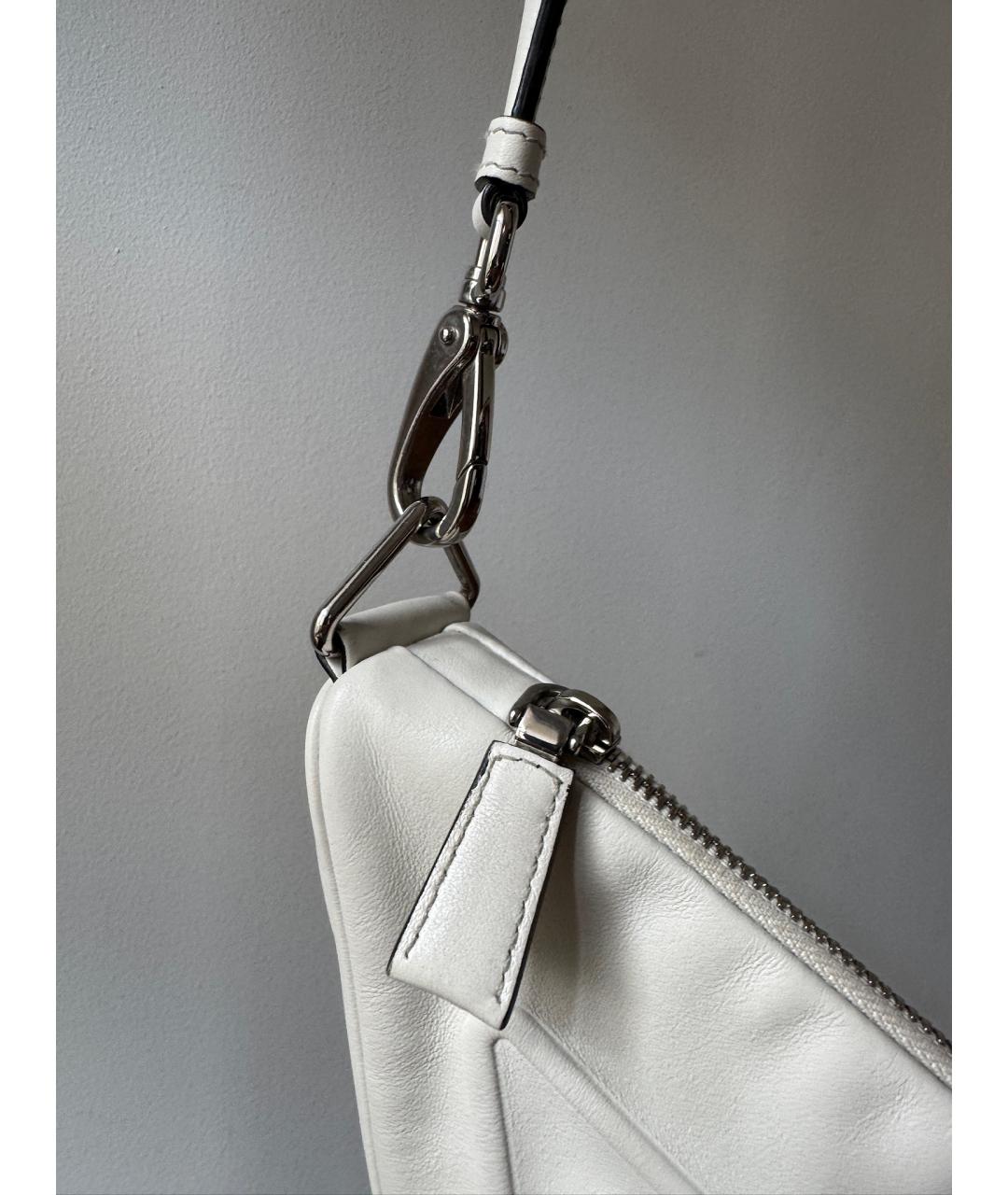 PRADA Белая кожаная поясная сумка, фото 4
