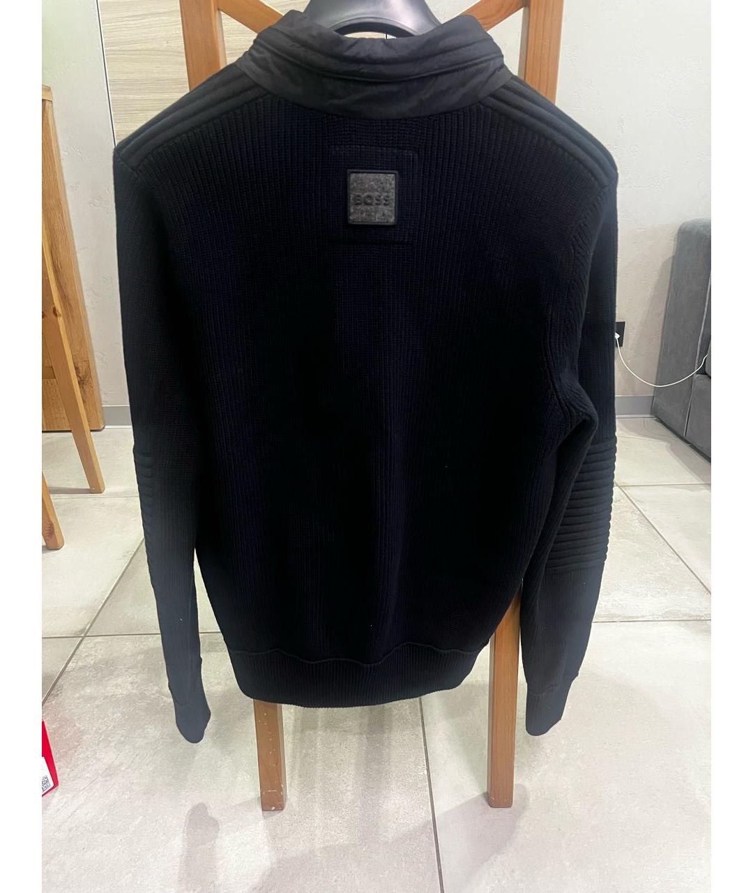 HUGO BOSS Черная хлопковая куртка, фото 2