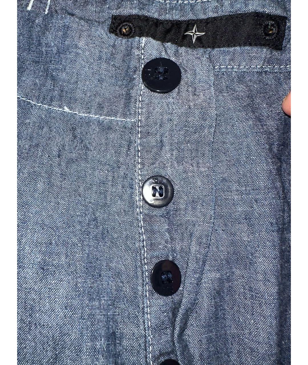 STONE ISLAND Серые хлопковые повседневные брюки, фото 6