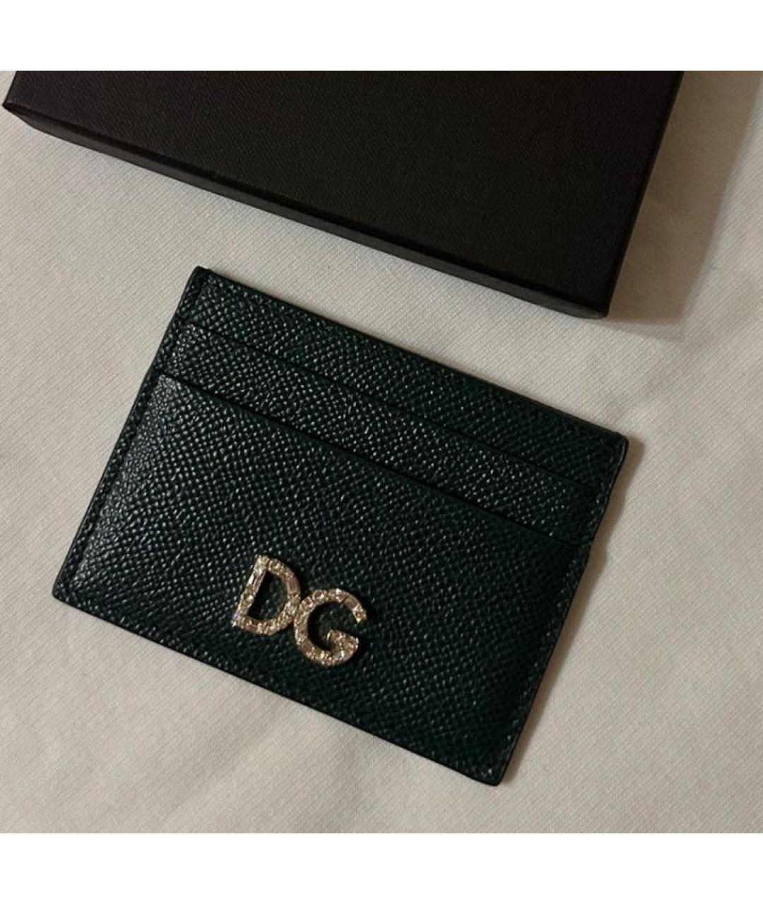 DOLCE&GABBANA Зеленый кардхолдер из искусственной кожи, фото 2