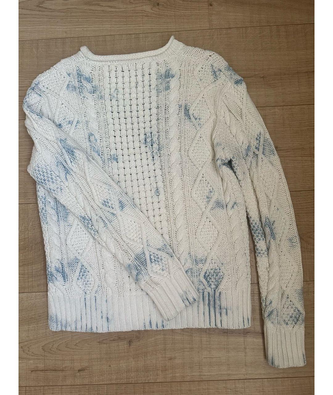 POLO RALPH LAUREN Белый хлопковый джемпер / свитер, фото 2