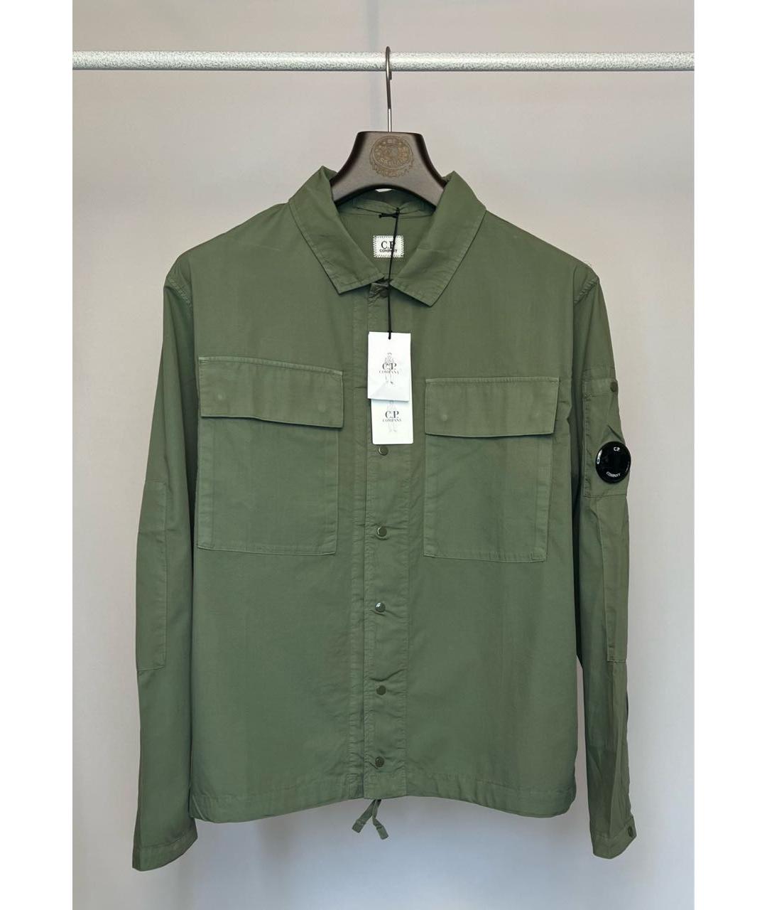 CP COMPANY Хаки хлопковая кэжуал рубашка, фото 6