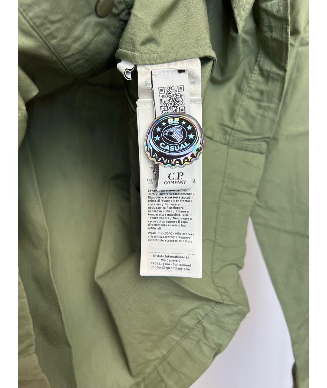 CP COMPANY Хаки хлопковая кэжуал рубашка, фото 5